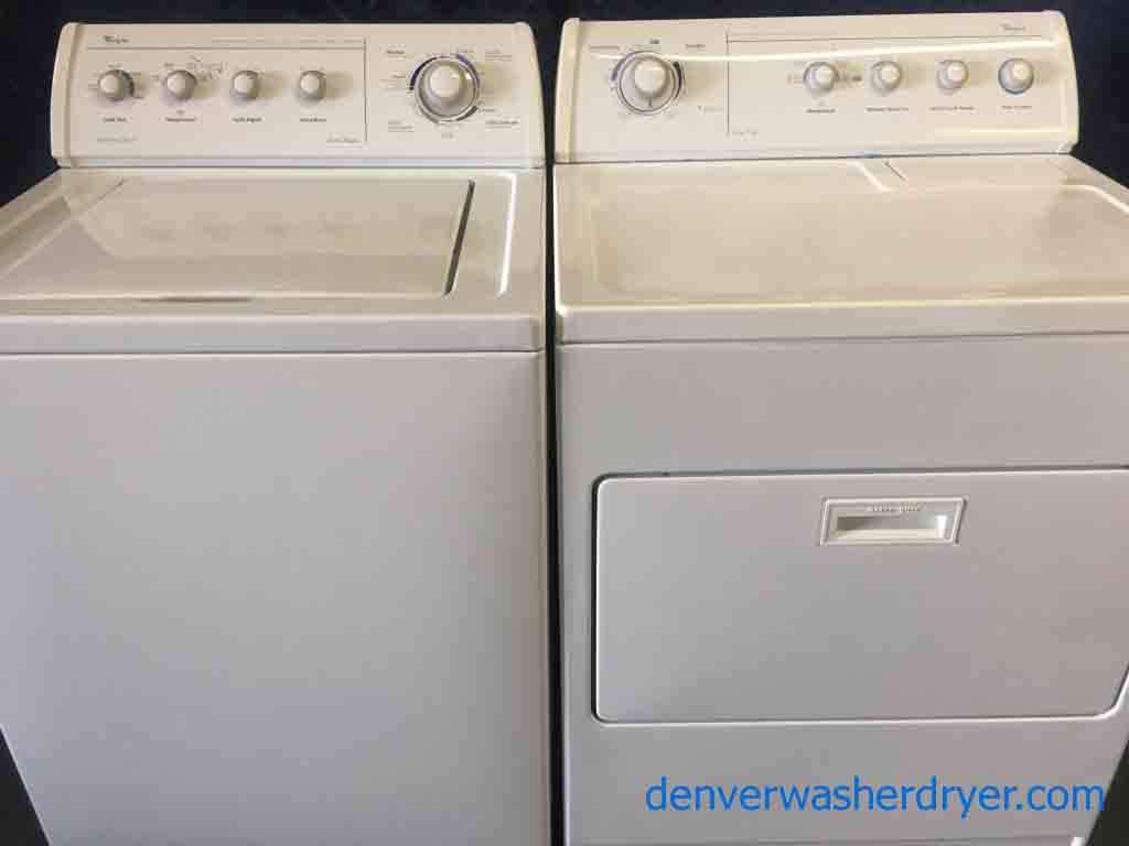 Large Images for Fully Loaded Whirlpool Super Capacity Washer Dryer Set