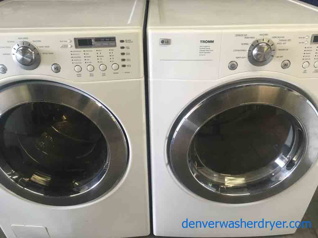 Reliable LG Front Loading Laundry Set!