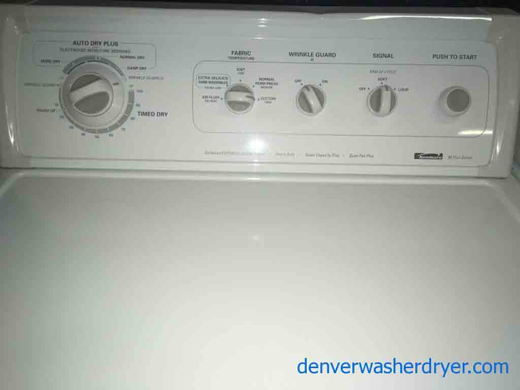 Kenmore Super Capacity Plus Washer and Dryer Set!