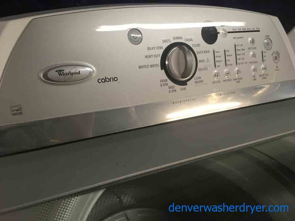 Huge Whirlpool Cabrio Washer and Dryer Set!