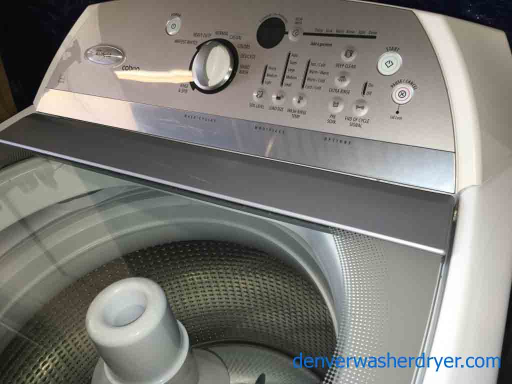 Whirlpool Cabrio Washer w/Agitator and Matching Dryer