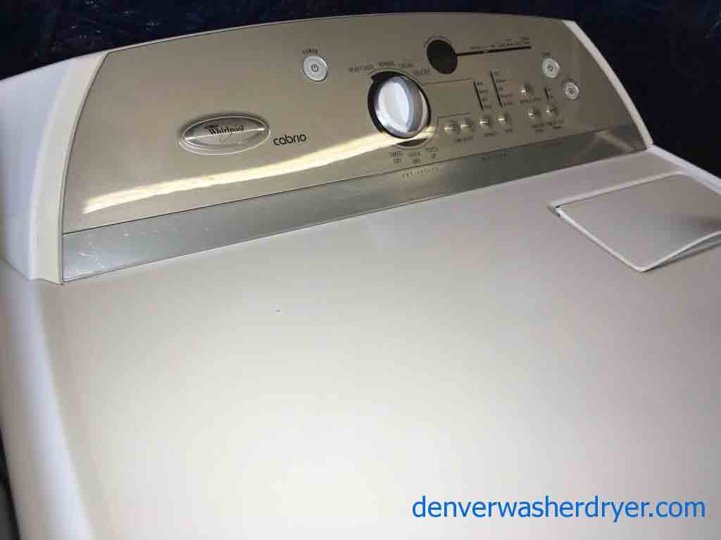 Whirlpool Cabrio Washer w/Agitator and Matching Dryer