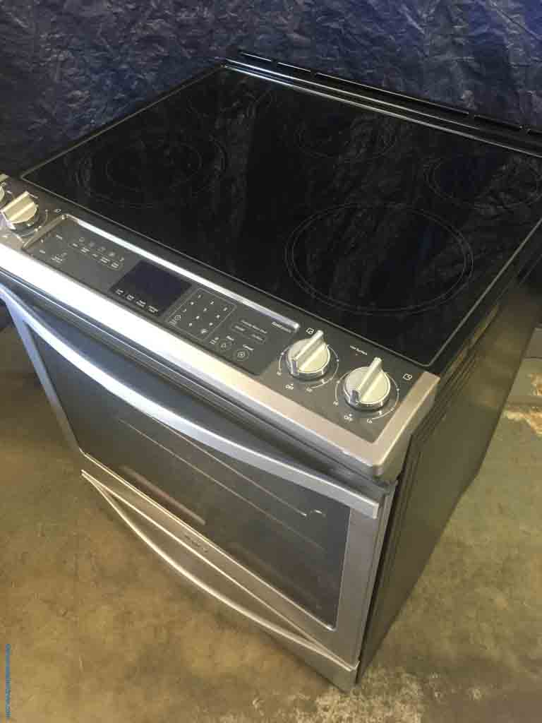Slide-In Glass Top Stove with Convection Oven, Whirlpool, 5 Burner, NEW!