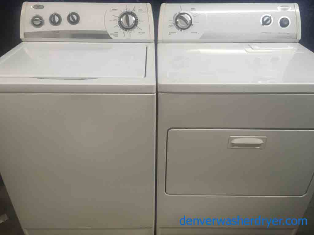 Heavy Duty Super Capacity Whirlpool Washer and Dryer Set!