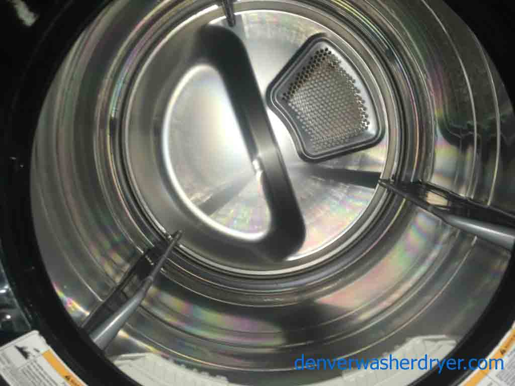 Beautiful Black LG Tromm High Efficiency Stackable Front-Load Laundry Set