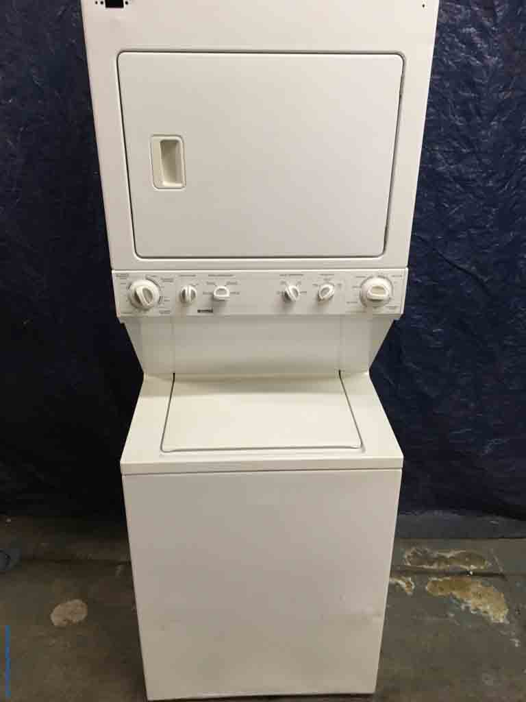 Full-Size 27″ Kenmore Stacker, 220V, Washer/Dryer Combo!