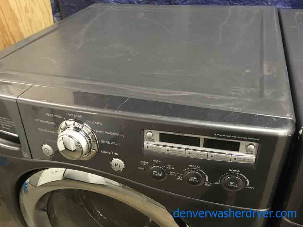 Charcoal Gray LG Tromm Front-Load Set, Scratch/Dent