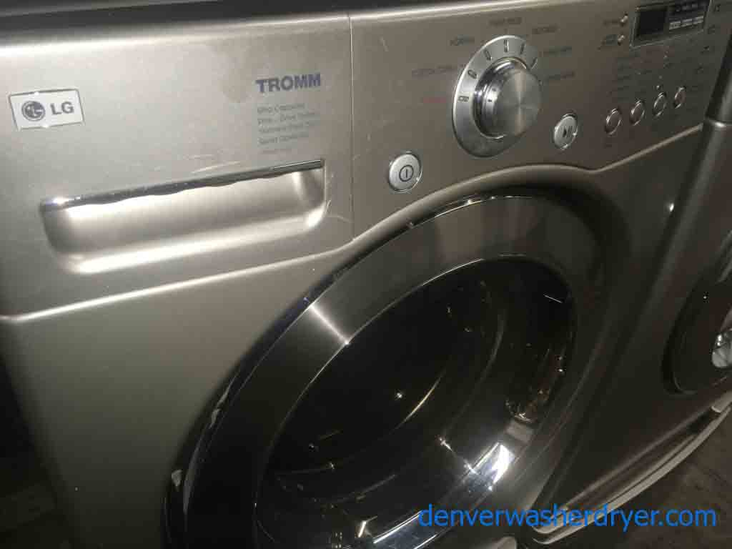 Magnificent LG Front-Load Set on Pedestals!