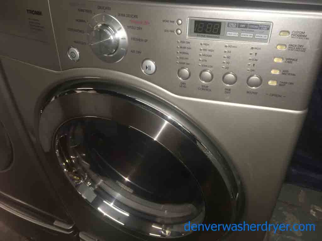 Magnificent LG Front-Load Set on Pedestals!