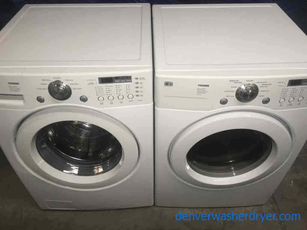 Stackable Front-Load Washer and Dryer, Refurbished with Care