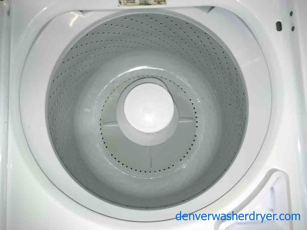 Classic Kenmore Heavy-Duty Washer Dryer Set, 220v, Clean