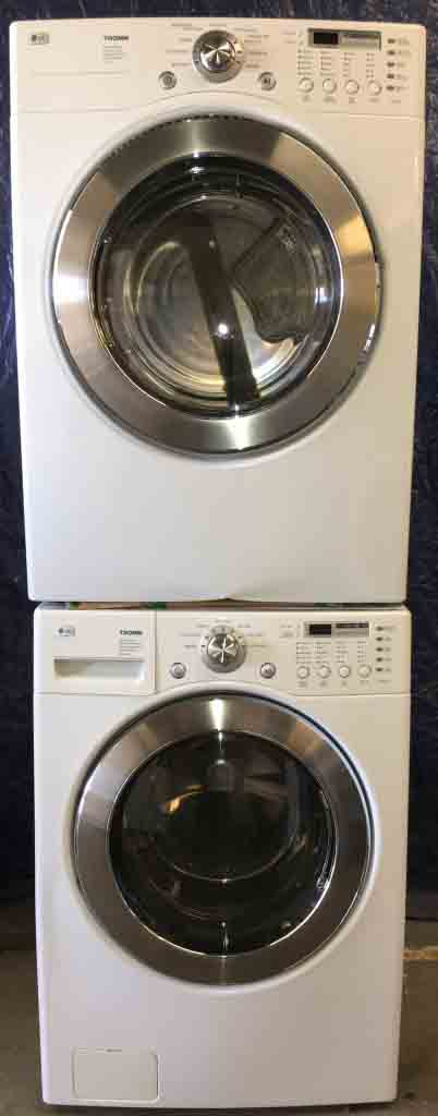 GAS Front-Load, Stackable, Washer Dryer Set, Direct-Drive