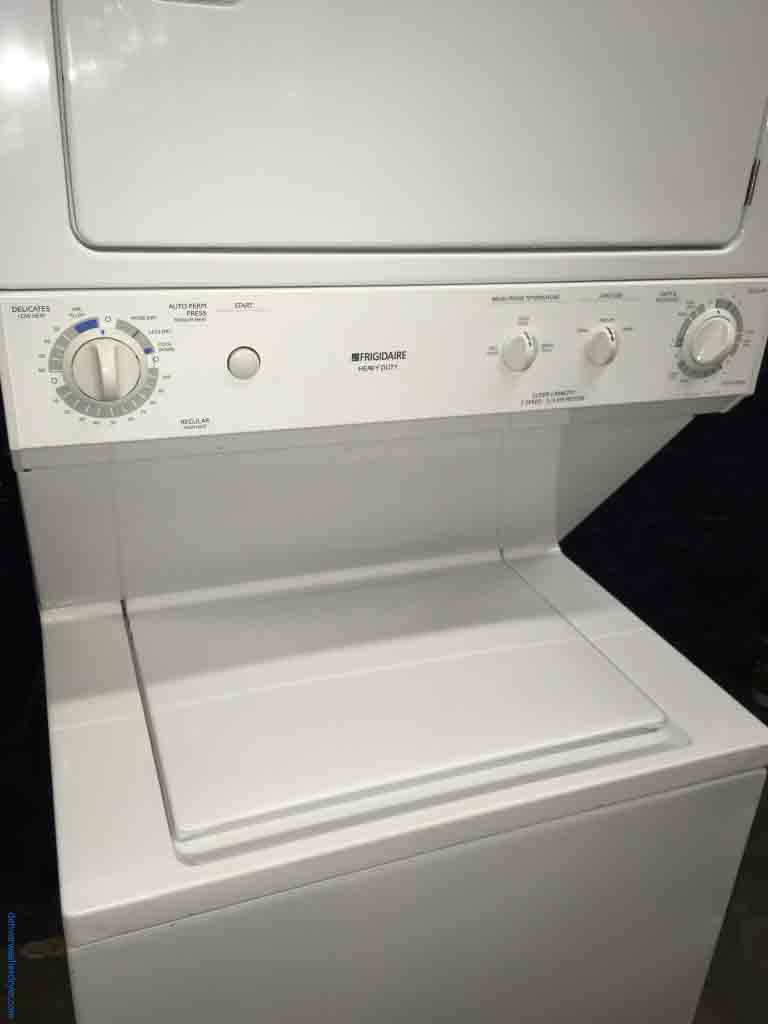 Fetching 27″ Frigidaire Stacked Laundry Center, 220v, Heavy-Duty