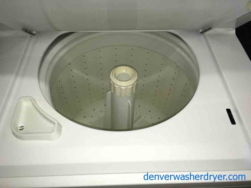 Fetching 27″ Frigidaire Stacked Laundry Center, 220v, Heavy-Duty