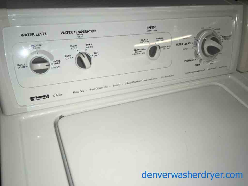 Classic Kenmore 80 Series Laundry Set, 220v, Super Plus Capacity