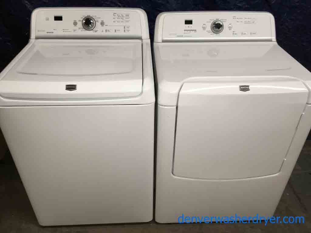 Magnificent Maytag Bravos Direct-Drive Washer/Dryer set, Stainless, HE