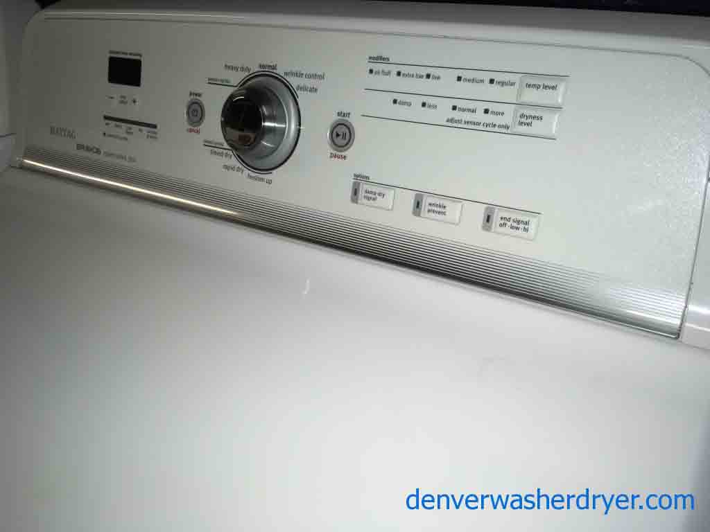 Magnificent Maytag Bravos Direct-Drive Washer/Dryer set, Stainless, HE