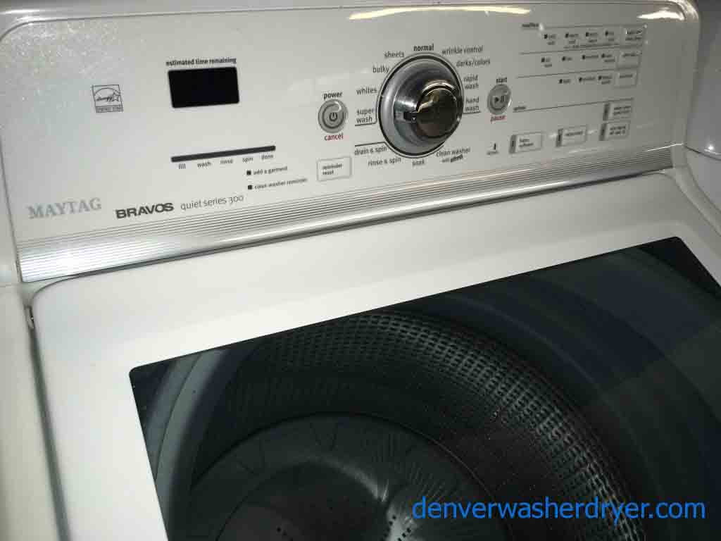 Marvelous Maytag Bravos Washer Dryer Set, Scratch/Dent Special!