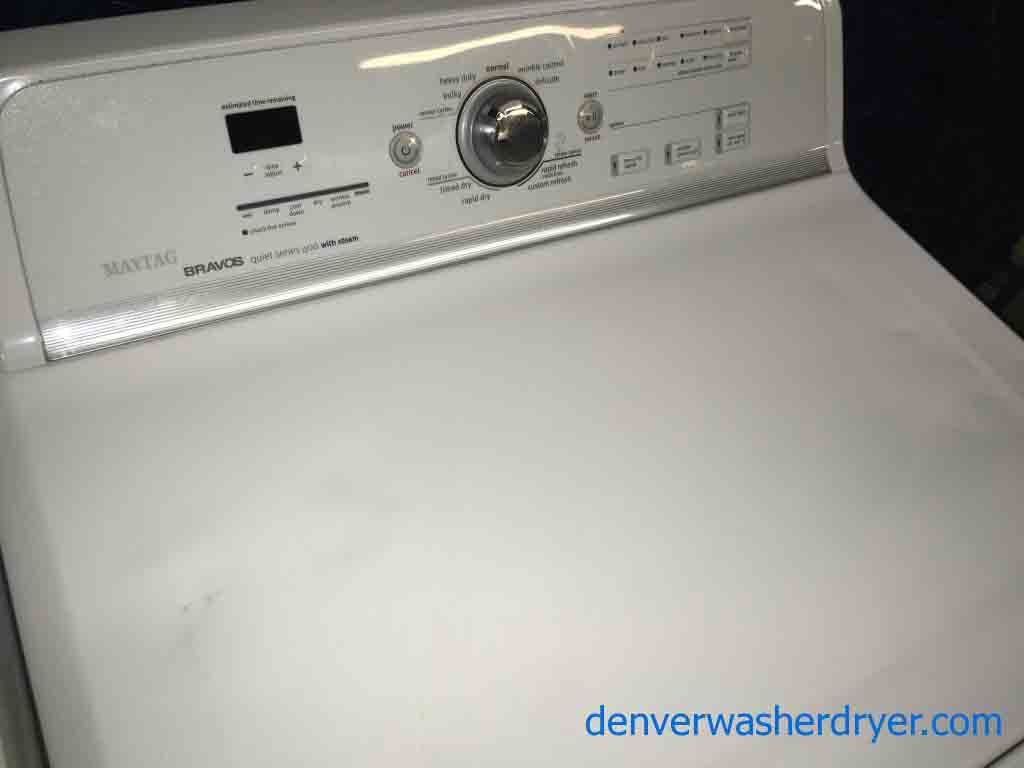 Marvelous Maytag Bravos Washer Dryer Set, Scratch/Dent Special!