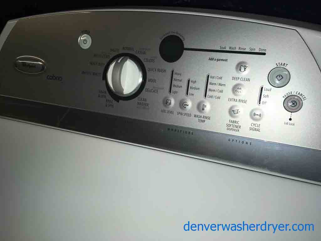Perfect Whirlpool Cabrio HE Washer Dryer Set, Direct-Drive