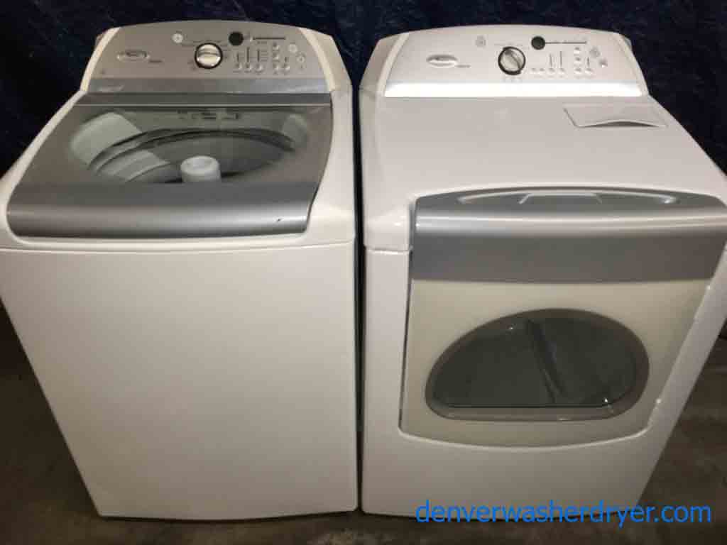 Rare Whirlpool Cabrio Washer Dryer set, HE with Agitator!