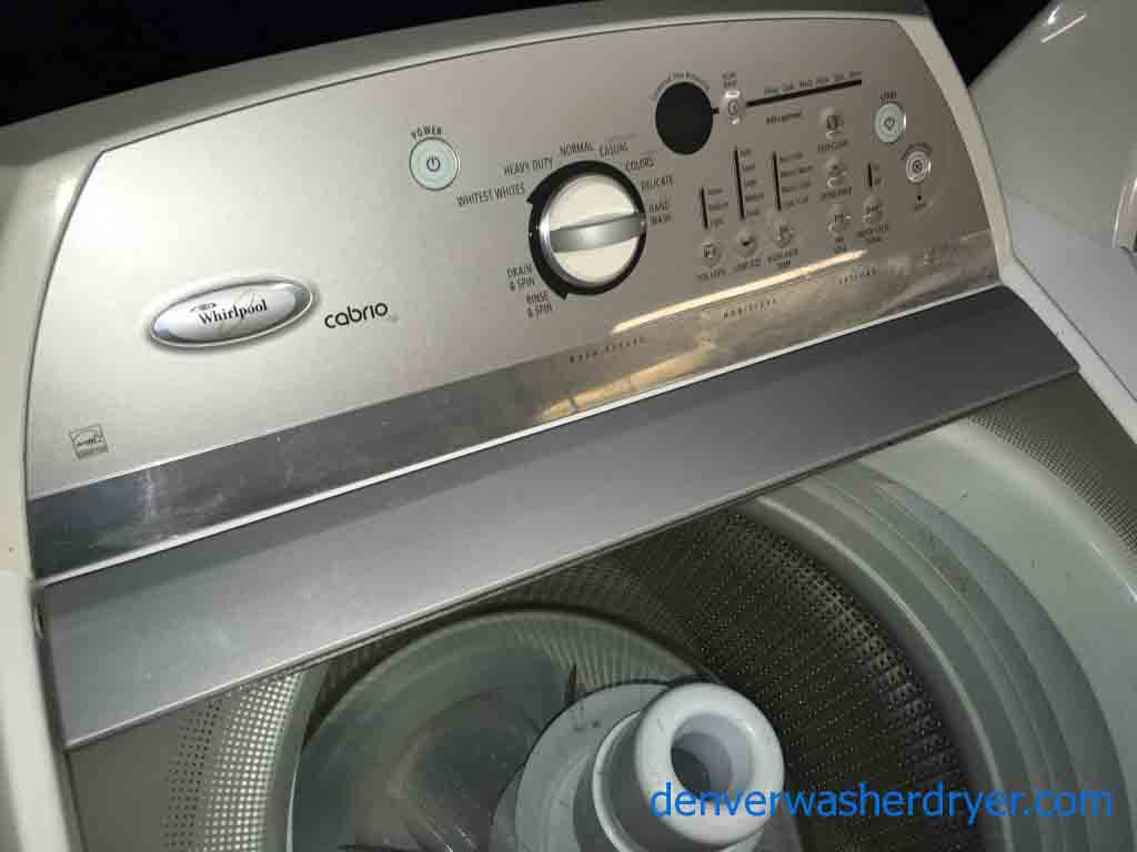 Rare Whirlpool Cabrio Washer Dryer set, HE with Agitator!