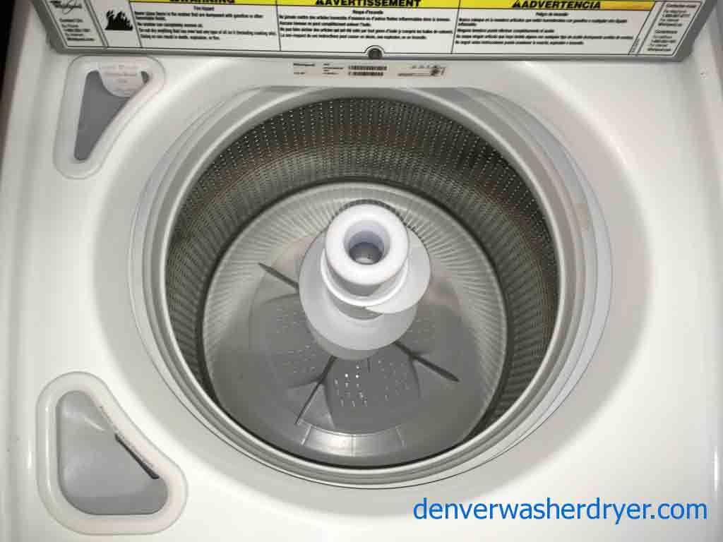 Rare Whirlpool Cabrio Washer Dryer set, HE with Agitator!
