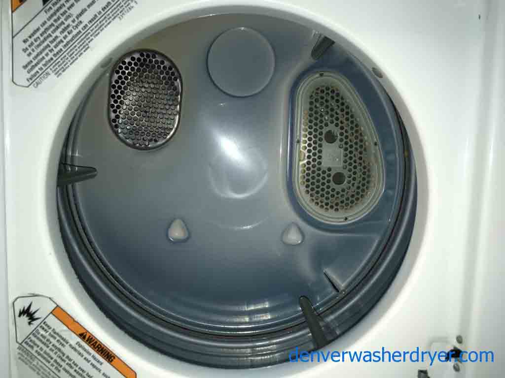 24″ Stackable Whirlpool Direct-Drive Laundry Center, 220v