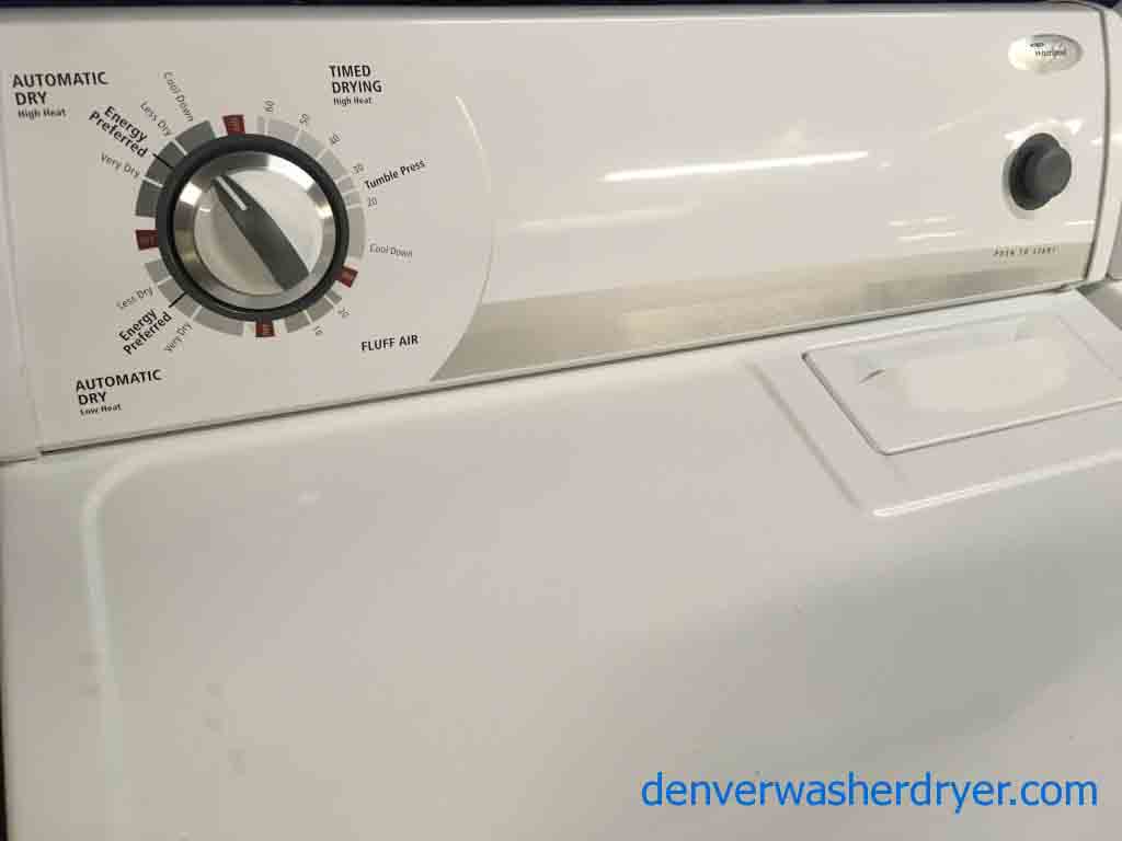 Matching Whirlpool Super Capacity Washer and Dryer, Heavy-Duty With Kenmore Oven 3055