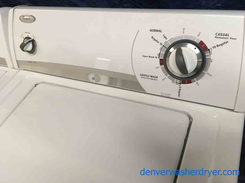 Matching Whirlpool Super Capacity Washer and Dryer, Heavy-Duty With Kenmore Oven 3055