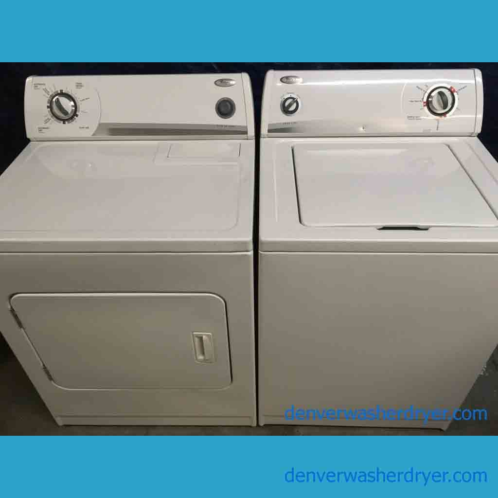 Large Images for Matching Whirlpool Super Capacity Washer and Dryer