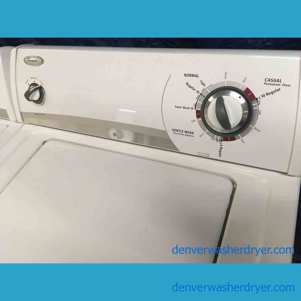 Matching Whirlpool Super Capacity Washer and Dryer, Heavy-Duty With Kenmore Oven 3055