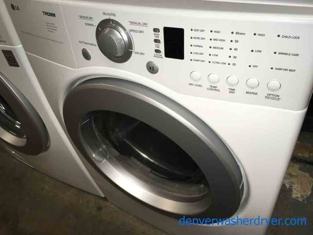LG Front Load Washer Dryer Set, 220v
