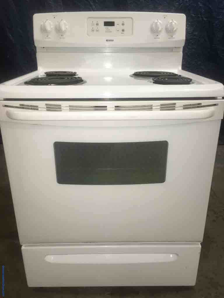 30″ Electric Range, White, Kenmore