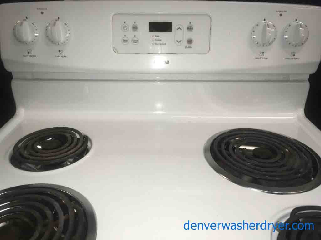 30″ Electric Range, White, Kenmore