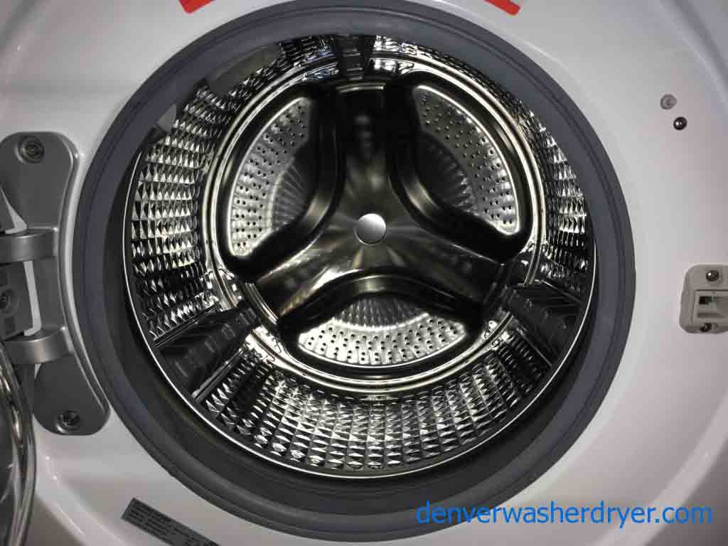 New Samsung Front Load Washer Dryer Set, Stackable, Electric, Steam