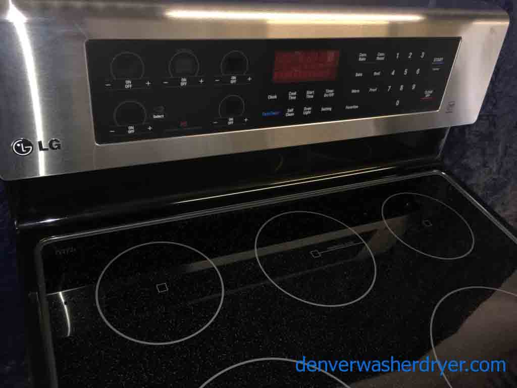 New Beautiful LG Touch Electric Range With Convection Oven!