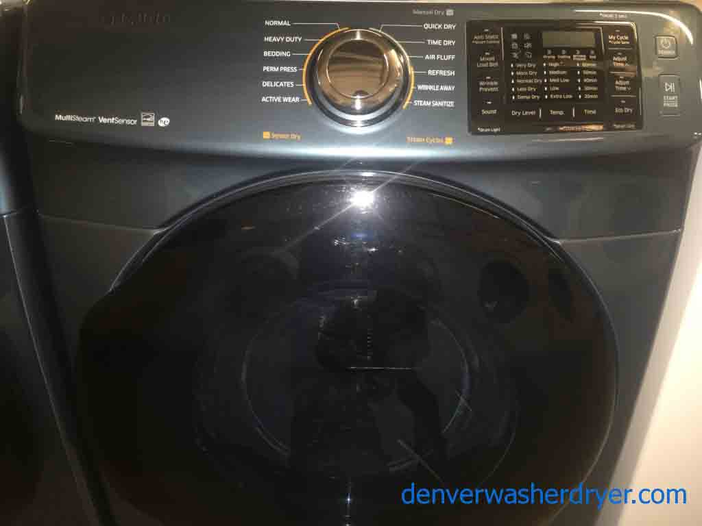 Beautiful 2016 Azure Samsung Front-Loader Set! NEW!!