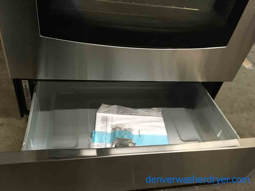 Brand-New Samsung Glass-Top Convection Oven, Stainless