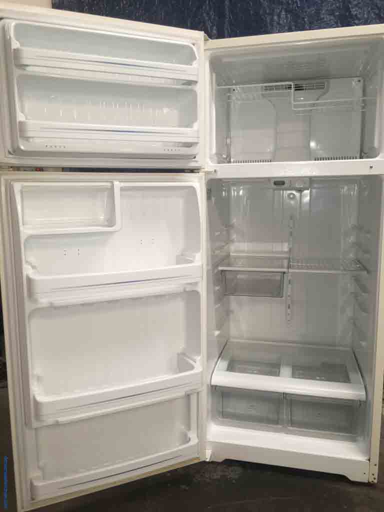 Large Images for Almond GE Refrigerator, 18 cu ft, 1Year Warranty 3125