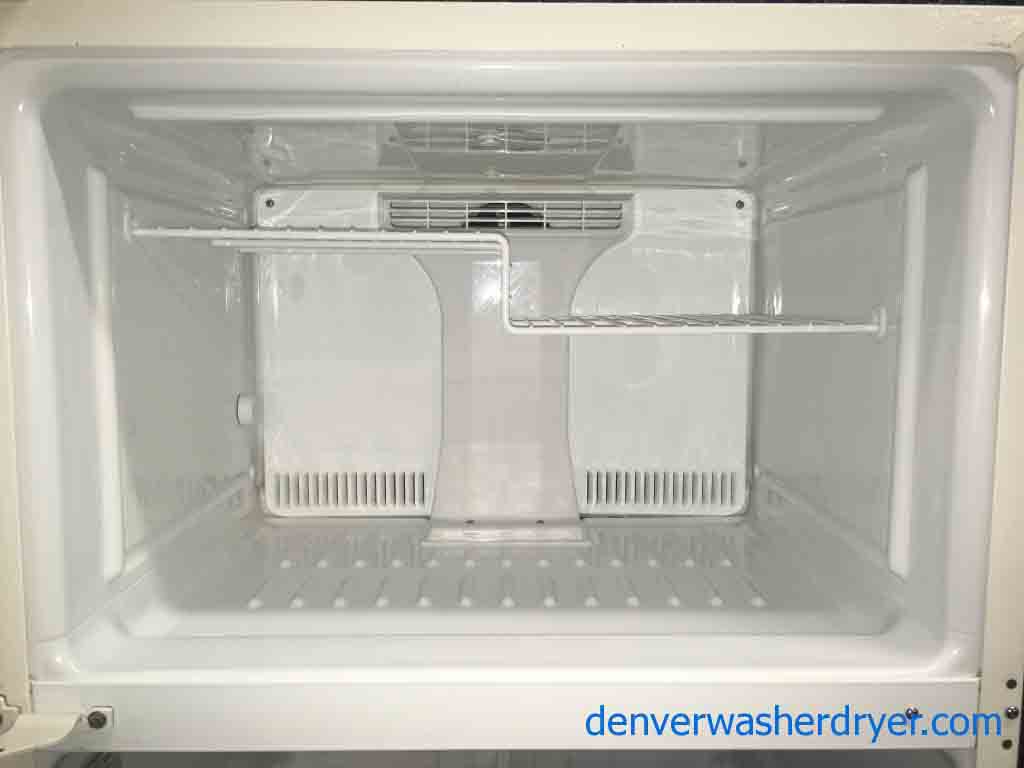 Large Images for Almond GE Refrigerator, 18 cu ft, 1Year Warranty 3125