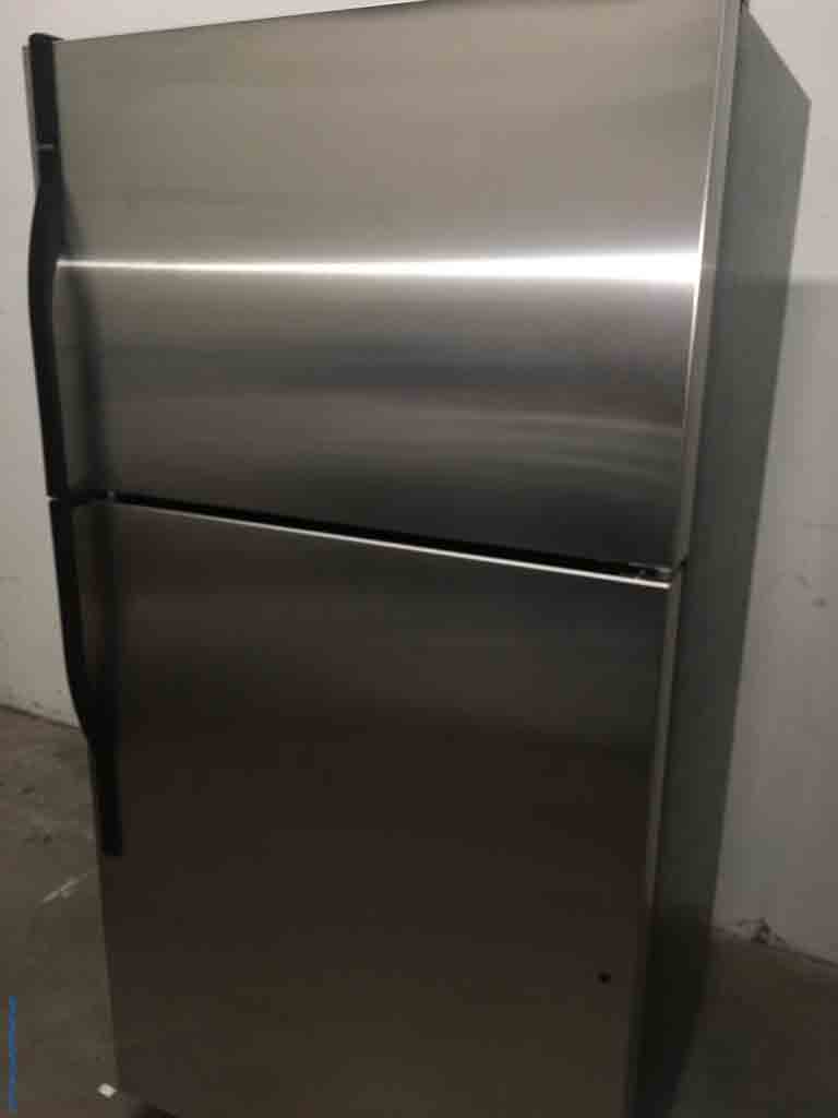 Used Stainless Refrigerator, Top-Bottom, Kenmore, 21 cu ft,  1-Year Warranty