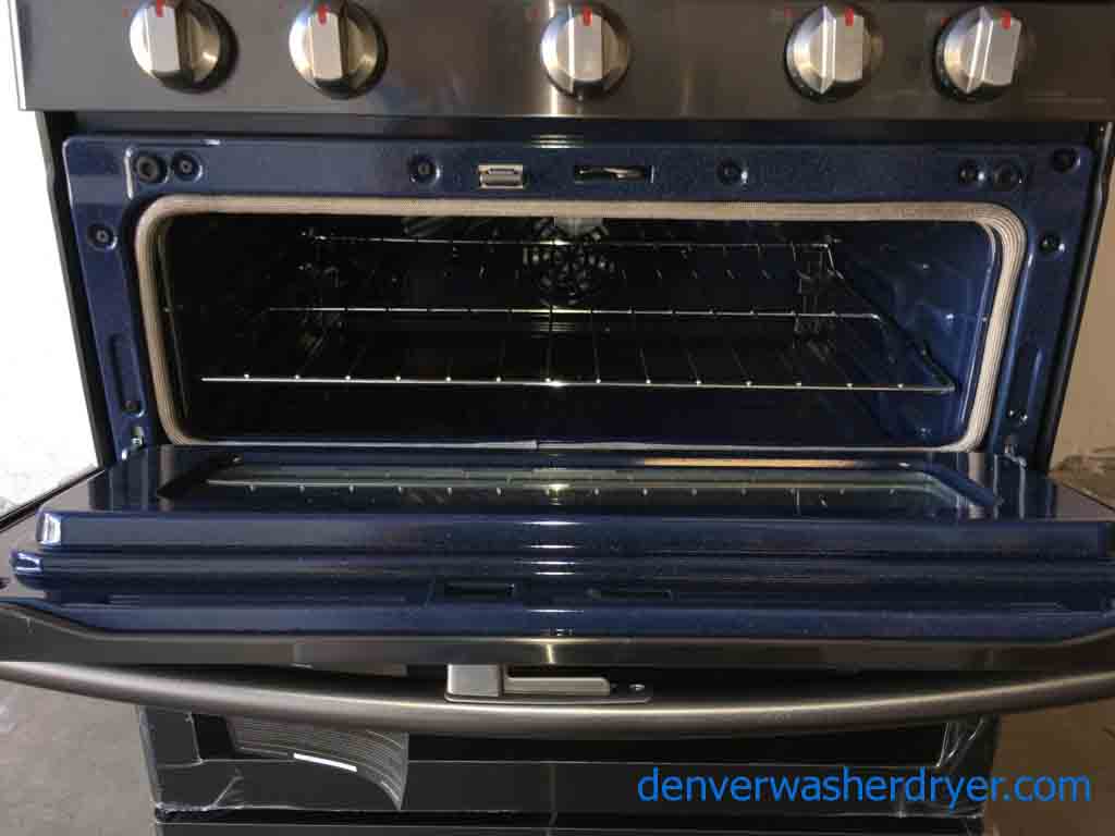 Large Images for BrandNew Gas Stove, 30″ Freestanding, Samsung, 5Burner, DUO Oven 3132