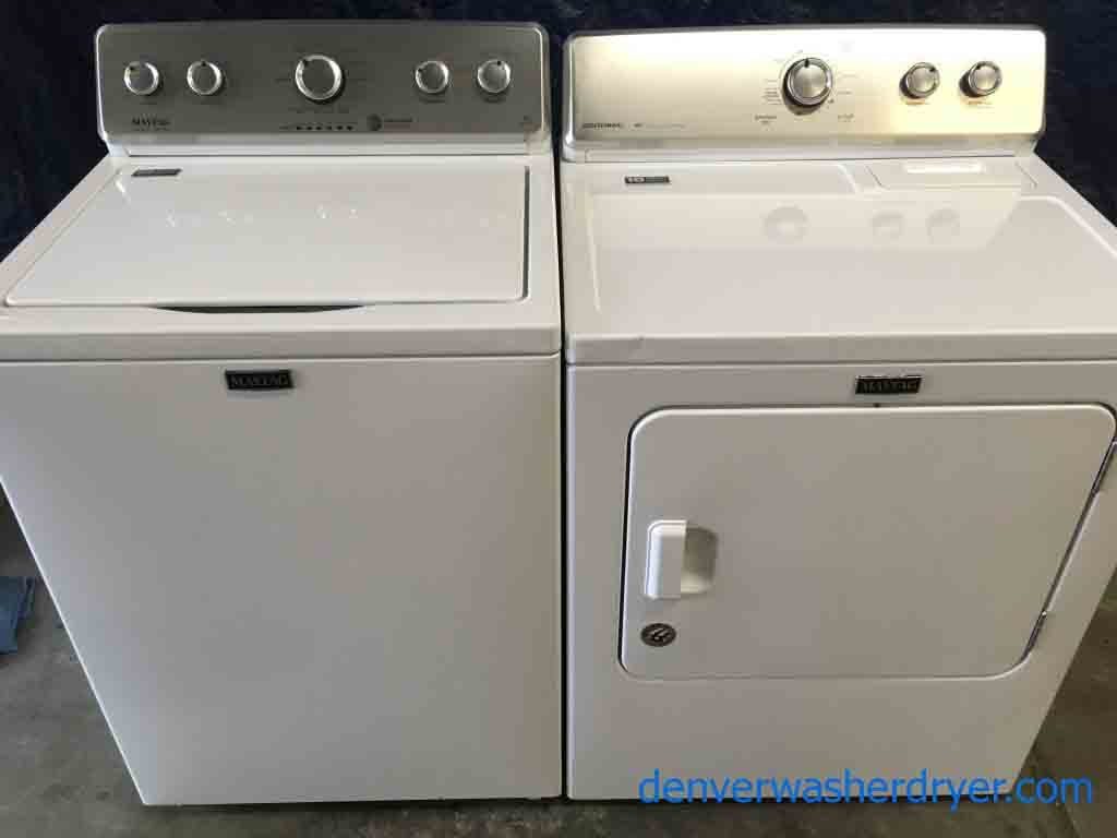 2016 Model Maytag Bravos Laundry Set, HE with Agitator! 1-Year Warranty