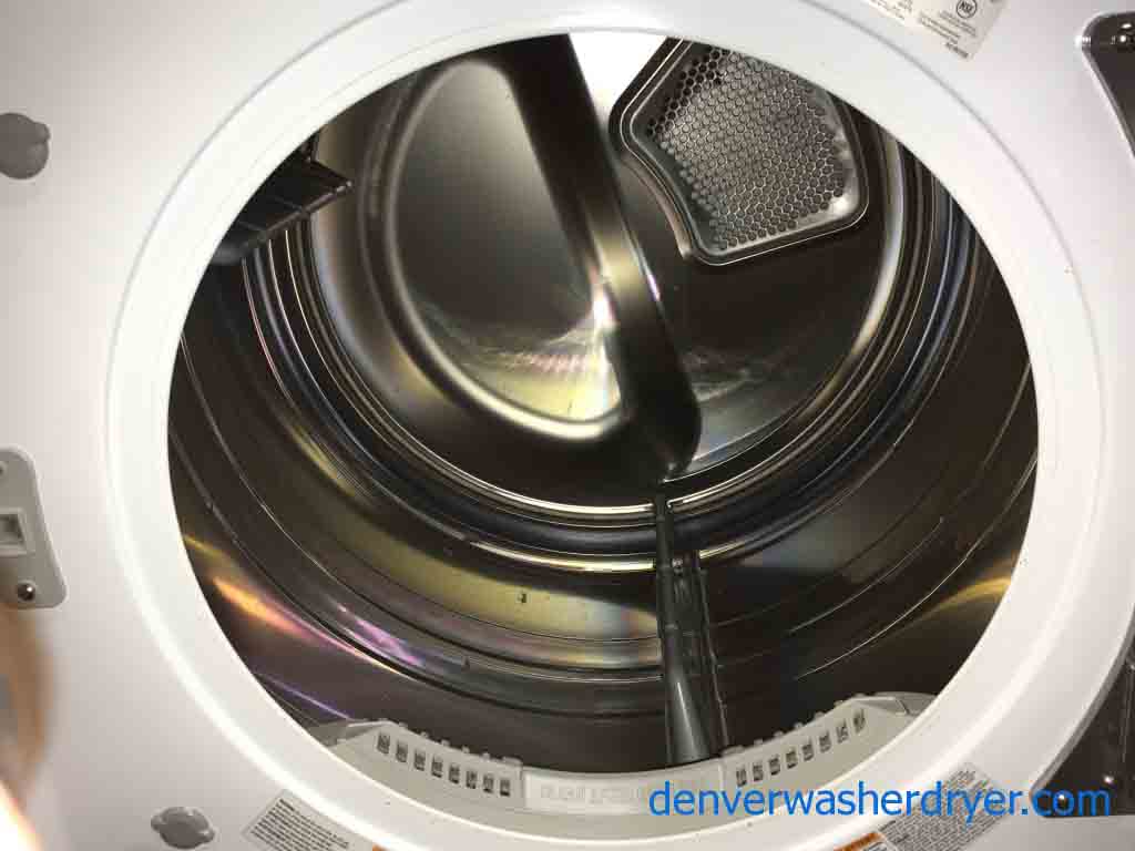 Stacked Front-Load Kenmore Washer|Dryer Set, Electric