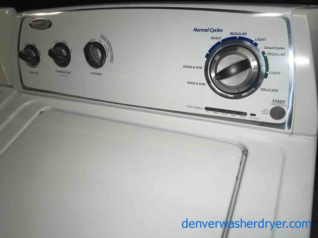 Whirlpool Washer and Dryer Set with 6-Month Warranty