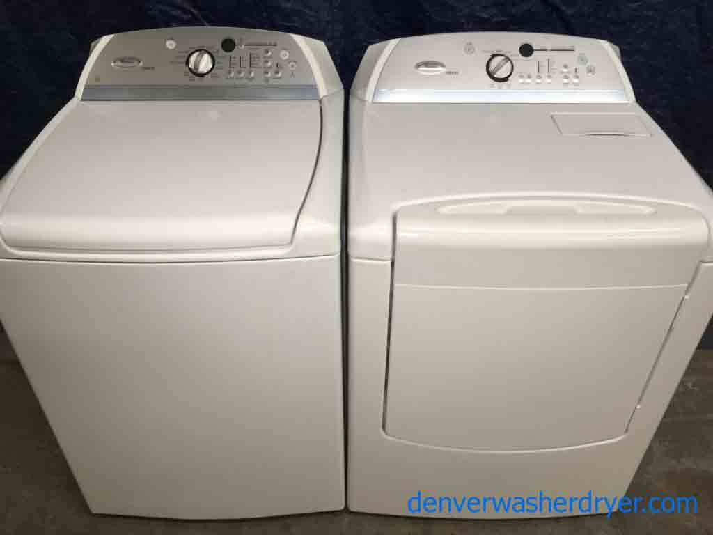Direct-Drive High-Efficiency Top-Load Laundry Set, Electric Dryer, 1-Year Warranty