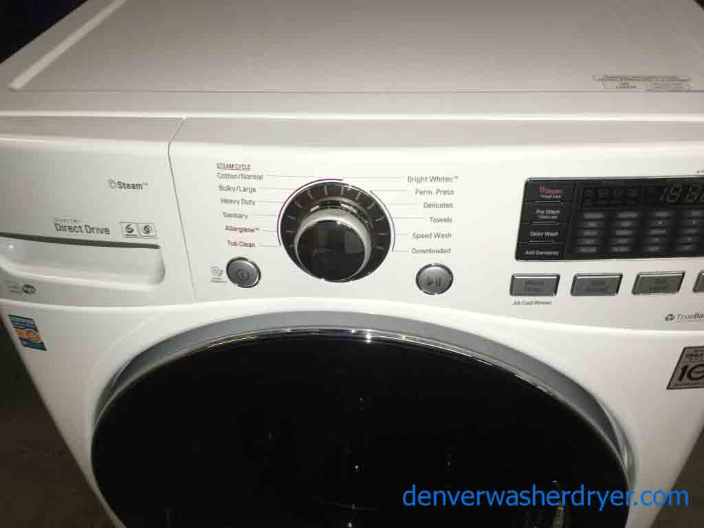 Solid 2016 Front-Load LG Washer, 4.3 Cu. Ft, Direct-Drive