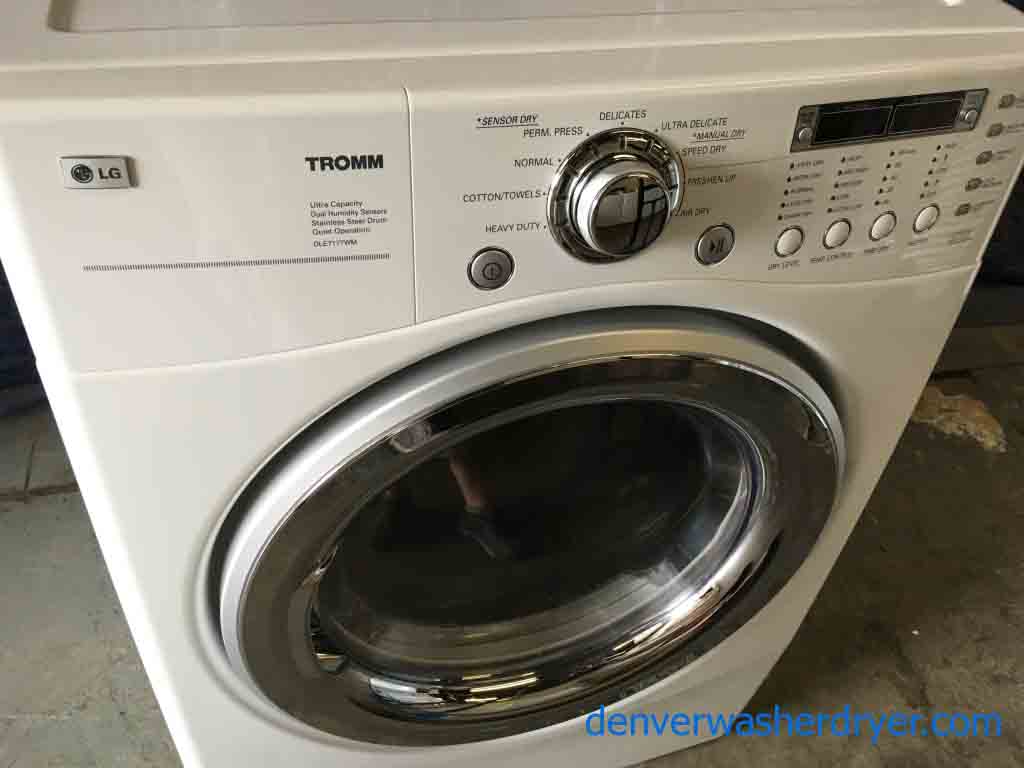 Front-Load Electric Dryer, LG, Sensor-Drying, Stackable, 1-Year Warranty!
