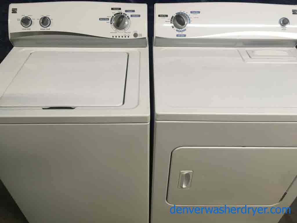 Full-Size Kenmore Washer|Dryer Set, Electric, 6-Month Warranty